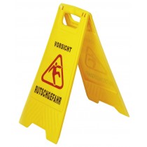 Warnschild " Vorsicht Rutschgefahr" gelb